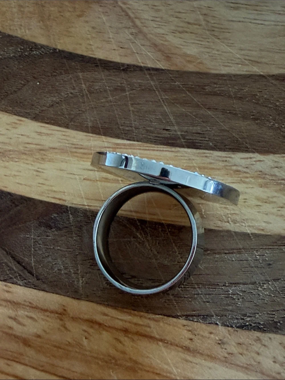 Neiman Marcus Turquoise Blue Round Halo Ring